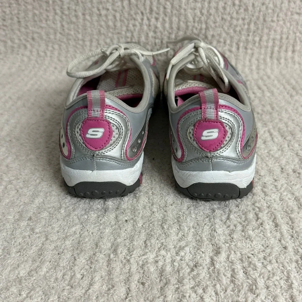 Skechers Size‎ 7 Sport Muse 11442 Silver/Pink/Wht Sneakers Athletic Shoes